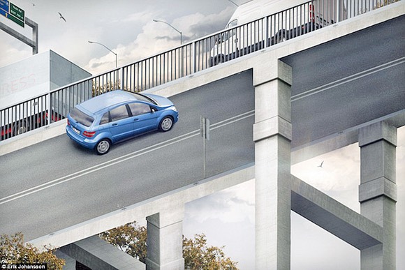 Escher car & bridge