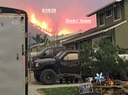 Fire from Rocky's house