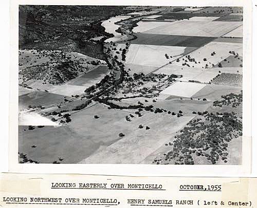 Monticello From Air 1955