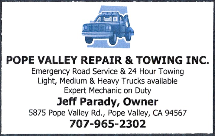 Pope Valley Towing