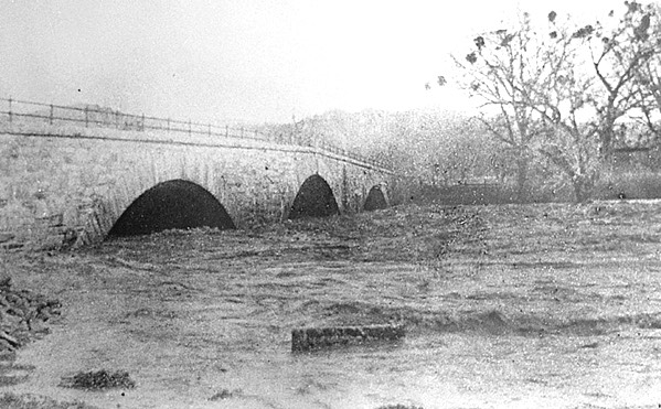 Putah Creek Stone Bridge Flood